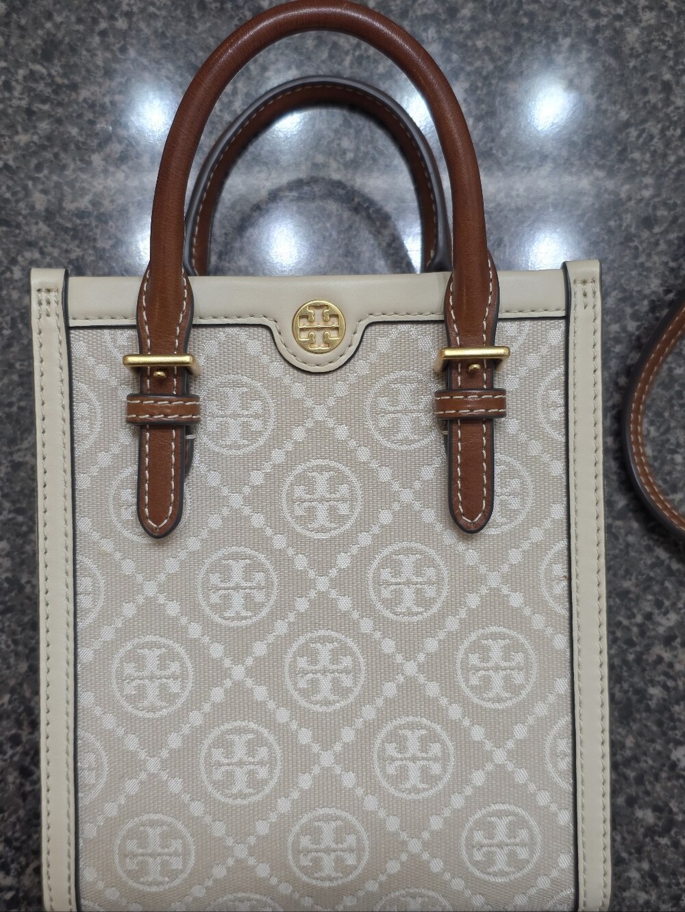 Tory Burch Mini T Monogram Tote